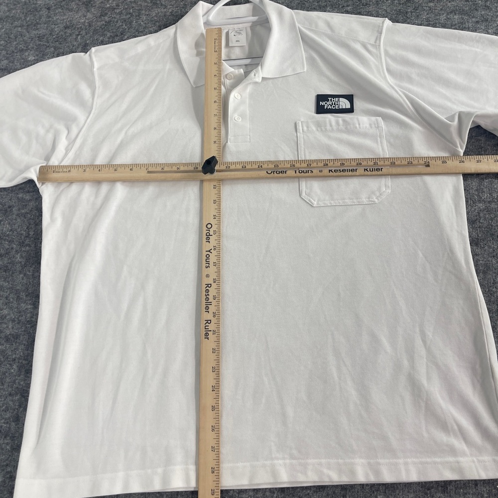 COPY - The North Face Polo Shirt Mens 2XL White Short Sleeve Casual XXL n60 - Picture 5 of 7